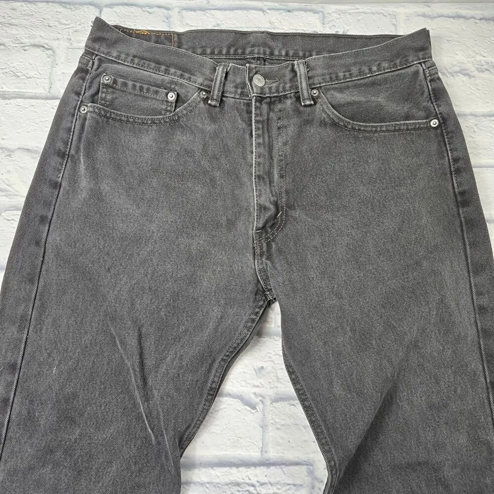 Levi's 505 Black Men's Jeans 100% Cotton size W36 L30
